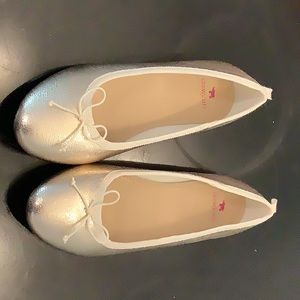 Girls gold ballet shoes, size 3 from Crewcuts